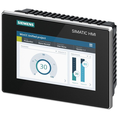 Siemens SIMATIC Series MTP700 Unified Comfort HMI Panel - 7 in, TFT Display, 800 x 480pixels
