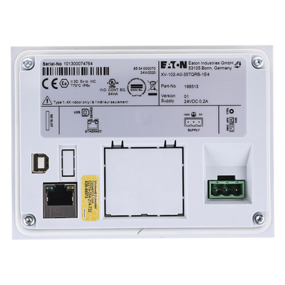 Eaton easyE4 Series Touch Screen HMI - 3.5 in, TFT Display, 320 x 240pixels
