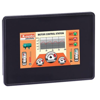 Lovato LRHA Series HMI Panel - 4.3 in, TFT Display