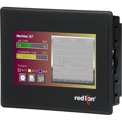 Red Lion CR3000 Series TFT Touch Screen HMI - 4.3 in, TFT Display