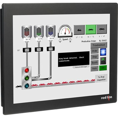 Red Lion CR3000 Series TFT Touch Screen HMI - 15 in, TFT Display