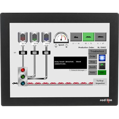 Red Lion CR3000 Series TFT Touch Screen HMI - 15 in, TFT Display