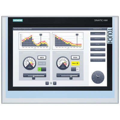 Siemens SIPLUS Series TP1500 Comfort HMI Panel - 15.4 in, TFT Display, 1280 x 800pixels