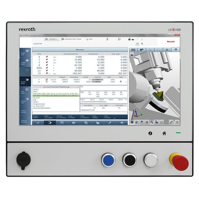 Bosch Rexroth DE0015 Series ctrlX HMI Display - 15.6 in, LED Display, 1366 x 768pixels