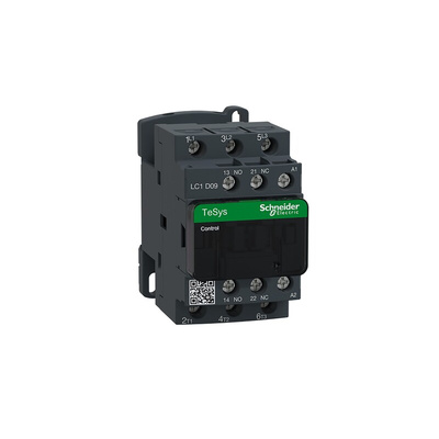Schneider Electric LC1D Series Contactor, 240 V ac Coil, 3-Pole, 9 A, 4 kW, 3NO, 690 V ac
