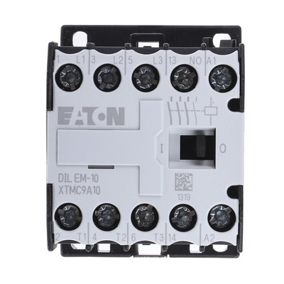Eaton DILEM Series Contactor, 24 V ac Coil, 3-Pole, 9 A, 4 kW, 3NO, 400 V ac
