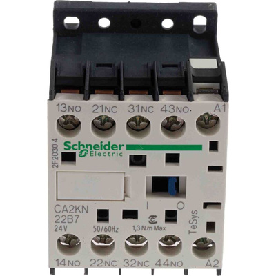 Schneider Electric CA2KN Series Contactor, 10 A, 2NO + 2NC, 690 V ac