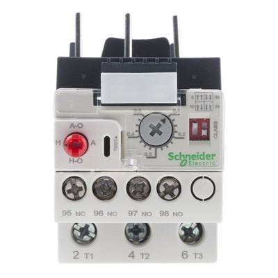 Schneider Electric LR9D Thermal Overload Relay, 100 → 500 mA Contact Rating, 300 mW, 660 (Signalling Circuit) V,