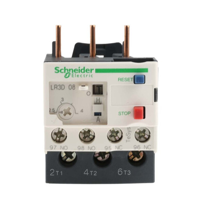 Schneider Electric LR3D Thermal Overload Relay, 2.5 → 4 A F.L.C, 4 A Contact Rating, 600 V, TeSys