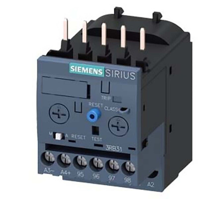 Siemens Overload Relay 1NO + 1NC, 12 A F.L.C, 4 A Contact Rating, 7.5 kW, 690 Vac, 3P, SIRIUS