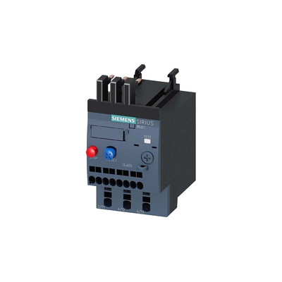 Siemens Overload Relay 1NO + 1NC, 2 A Contact Rating, 0.75 kW, 690 Vac, 3P, SIRIUS