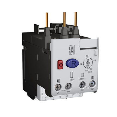 Rockwell Automation Overload Relay 1NC + 1NO, 0.1 → 0.5 A F.L.C, 500 mA Contact Rating, 3P, Bulletin