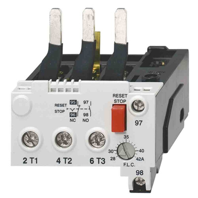 Omron Overload Relay, 28 → 42 A F.L.C, 42 A Contact Rating, 18.5 kW, 24 Vdc, 3P