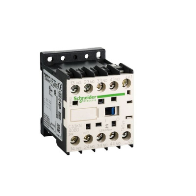 Schneider Electric Control Relay 4NO, 10 A Contact Rating, 0.003 kW, 48 Vdc, 4PST, TeSys