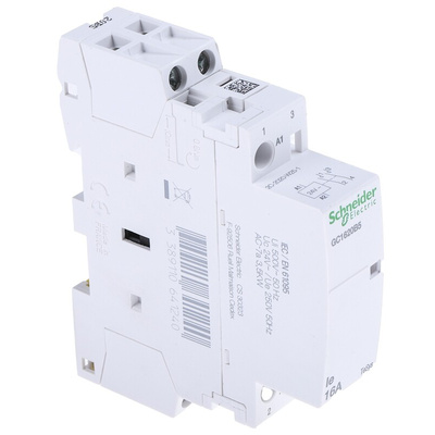 Schneider Electric GC16 Series Contactor, 24 V ac Coil, 2-Pole, 16 A, 2NO, 250 V ac
