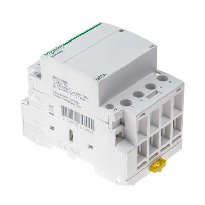 Schneider Electric GC63 Series Contactor, 230 V ac Coil, 4-Pole, 63 A, 4NO, 415 V ac