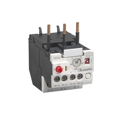 Lovato Thermal Overload Relay, 32 A F.L.C, 45 A Contact Rating, 690 V, 3P, RFE