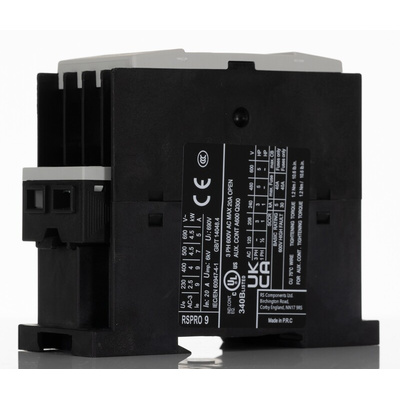 RS PRO Contactor, 400 V Coil, 3-Pole, 9 A, 4 kW, 1NC