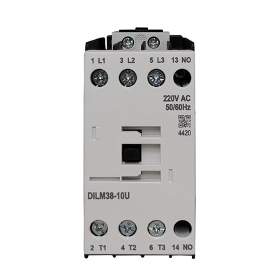 RS PRO Contactor, 400 V Coil, 3-Pole, 38 A, 18.5 kW, 1NC