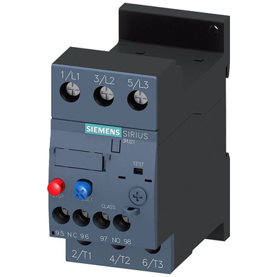 Siemens Overload Relay 1NC/1NO, 80 A F.L.C, 4 A Contact Rating, 75 kW, 3P, SIRIUS 3RB