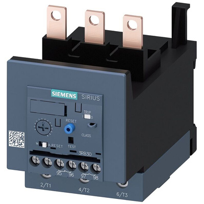Siemens Overload Relay 1NC/1NO, 50 A F.L.C, 4 A Contact Rating, 45 kW, 3P, SIRIUS 3RB