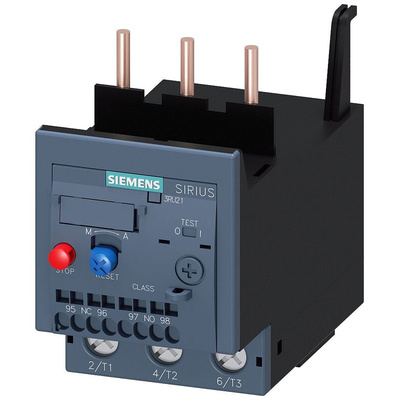 Siemens Contactor Relay 1NC/1NO, 12.5 A F.L.C, 3 A Contact Rating, 7.5 kW, 3P, SIRIUS 3RU