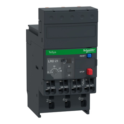 Schneider Electric Thermal Overload Relay 1 NO + 1 NC, 12 → 18 A F.L.C, 5 A Contact Rating, TeSys