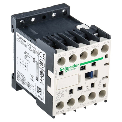 Schneider Electric CA3KN Series Contactor, 10 A, 2NO + 2NC, 690 V ac