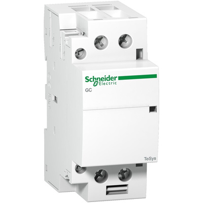 Schneider Electric GC40 Series Contactor, 230 V ac Coil, 2-Pole, 40 A, 2NO, 250 V ac