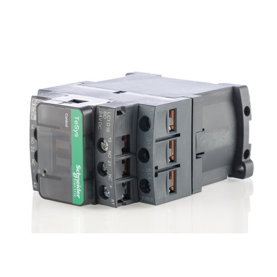 Schneider Electric LC1D Series Contactor, 24 V dc Coil, 3-Pole, 18 A, 7.5 kW, 3NO, 690 V ac