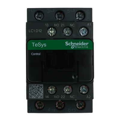 Schneider Electric LC1D Series Contactor, 110 V ac Coil, 3-Pole, 12 A, 5.5 kW, 3NO, 690 V ac