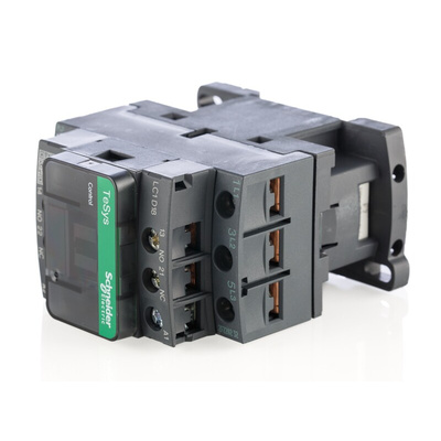 Schneider Electric LC1D Series Contactor, 110 V ac Coil, 3-Pole, 18 A, 7.5 kW, 3NO, 690 V ac
