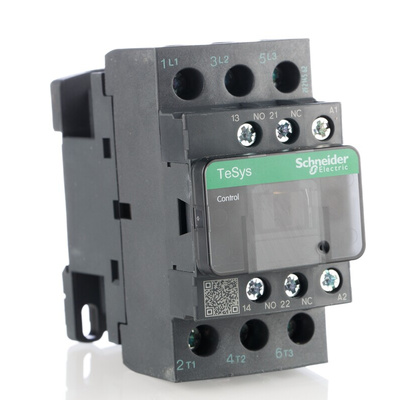 Schneider Electric LC1D Series Contactor, 110 V ac Coil, 3-Pole, 25 A, 11 kW, 3NO, 690 V ac