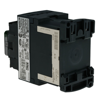 Schneider Electric LC1D Series Contactor, 24 V dc Coil, 3-Pole, 9 A, 4 kW, 3NO, 690 V ac