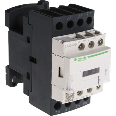 Schneider Electric LC1D Series Contactor, 230 V ac Coil, 4-Pole, 25 A, 4NO, 690 V ac