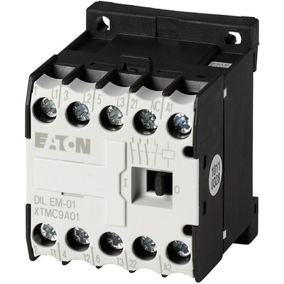 Eaton Contactor, 24 V dc Coil, 3-Pole, 9 A, 4 kW, 3NO, 400 V ac