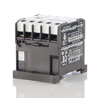 Eaton Contactor, 24 V dc Coil, 3-Pole, 9 A, 4 kW, 3NO, 400 V ac