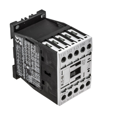 Eaton Contactor, 24 V dc Coil, 3-Pole, 9 A, 4 kW, 3NO, 400 V ac