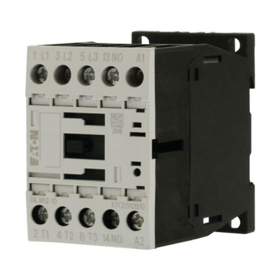 Eaton Contactor, 230 V ac Coil, 3-Pole, 12 A, 5.5 kW, 3NO, 400 V ac