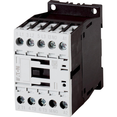 Eaton Contactor, 24 V dc Coil, 3-Pole, 12 A, 5.5 kW, 3NO, 400 V ac