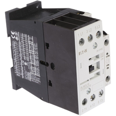 Eaton Contactor, 24 V dc Coil, 3-Pole, 25 A, 11 kW, 3NO, 400 V ac