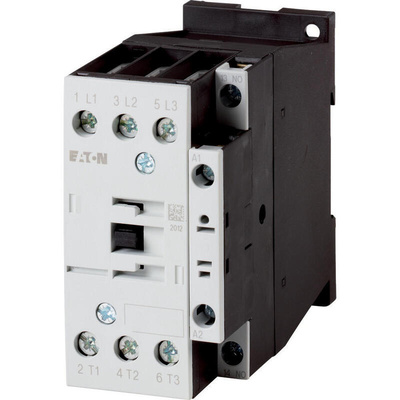 Eaton Contactor, 230 V ac Coil, 3-Pole, 32 A, 15 kW, 3NO, 400 V ac