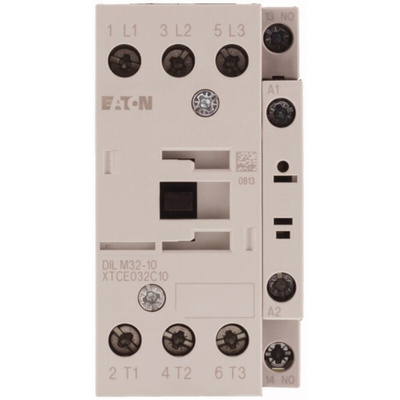 Eaton Contactor, 24 V dc Coil, 3-Pole, 32 A, 15 kW, 3NO, 400 V ac