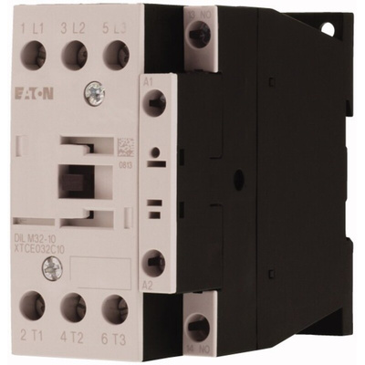 Eaton Contactor, 24 V dc Coil, 3-Pole, 32 A, 15 kW, 3NO, 400 V ac