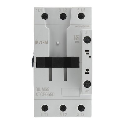 Eaton Contactor, 230 V ac Coil, 3-Pole, 65 A, 30 kW, 3NO, 400 V ac