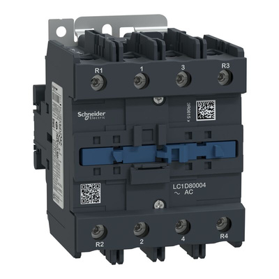 Schneider Electric LC1D Series Contactor, 230 V ac Coil, 4-Pole, 125 A, 4NO, 690 V ac