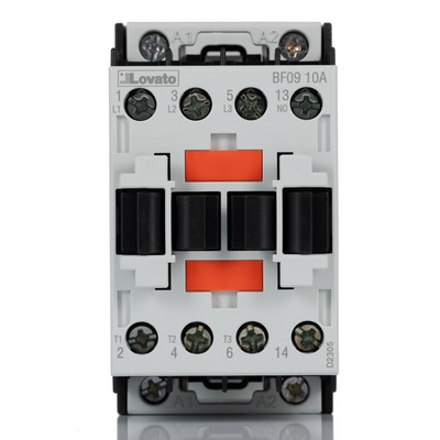 Lovato BF Series Contactor, 230 V ac Coil, 3-Pole, 9 A, 4 kW, 3NO, 440 V ac