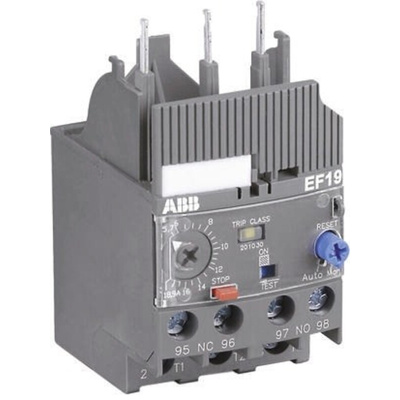 ABB EF19 Overload Relay 1NO + 1NC, 5.7 → 18.9 A F.L.C, 304 W, 3P, AF Range