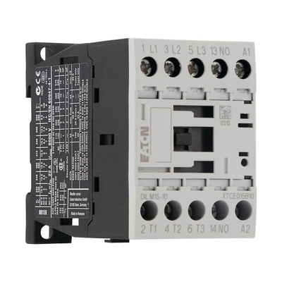Eaton Contactor, 230 V ac Coil, 3-Pole, 15 A, 7.5 kW, 3NO, 400 V ac