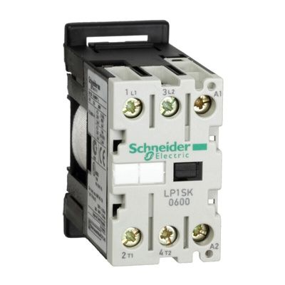 Schneider Electric LP1S Series Contactor, 24 V dc Coil, 2-Pole, 12 A, 2NO, 690 V ac